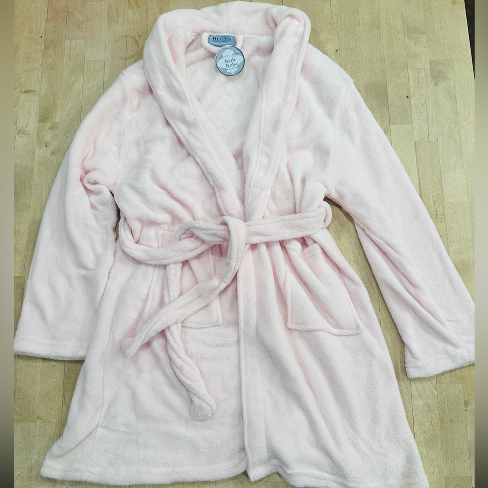 Soft Pink Plush Robe